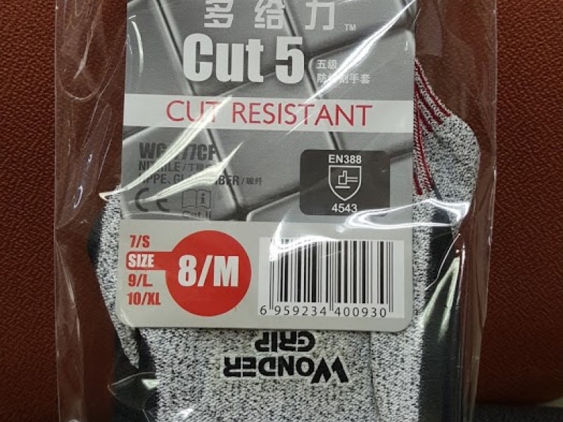 Wonder Grip WG777 anti-cut gloves(level 5)